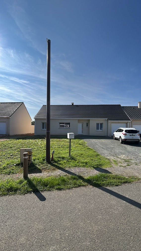 Intervention nacelle - remplacement poteau télécom